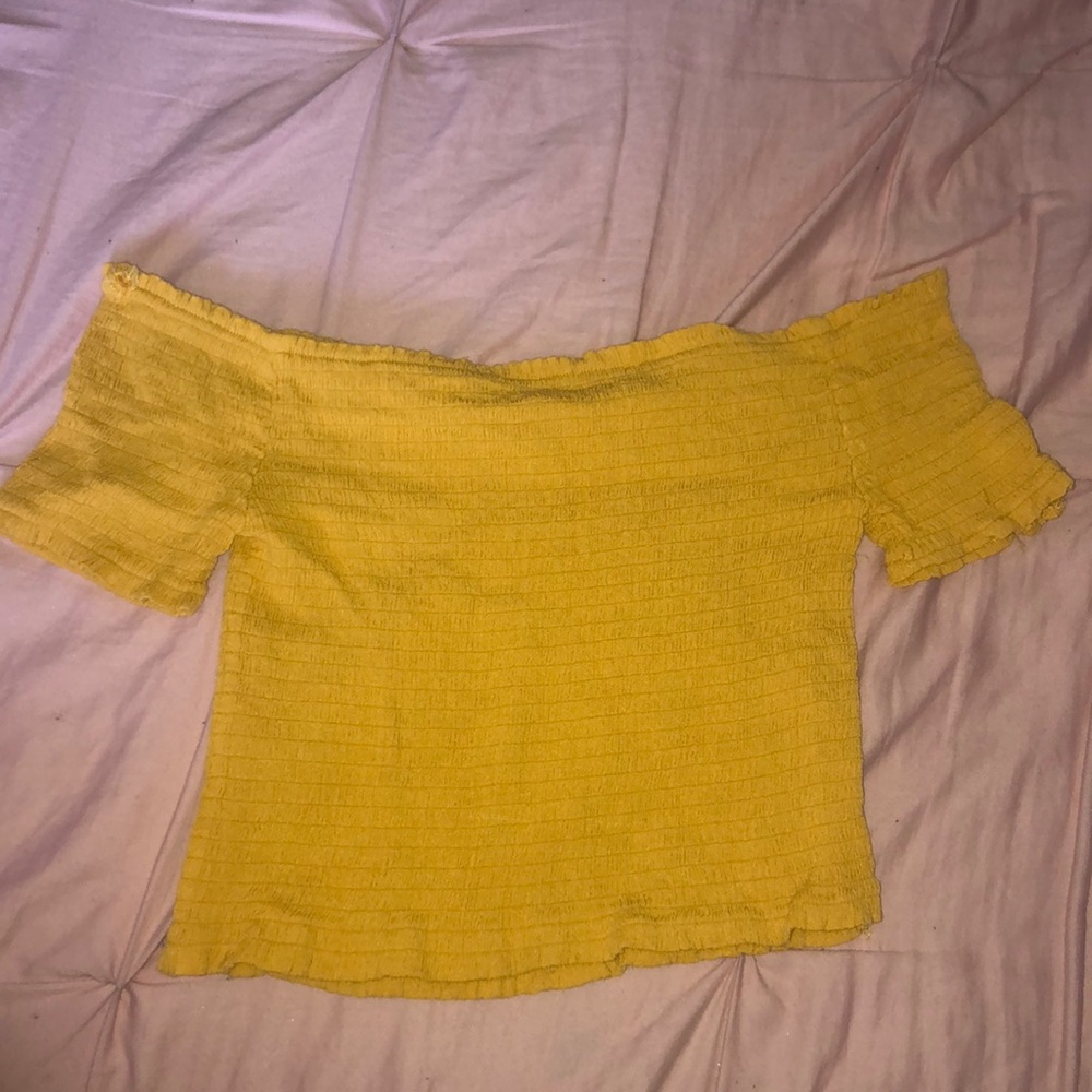 Off the shoulder crop top